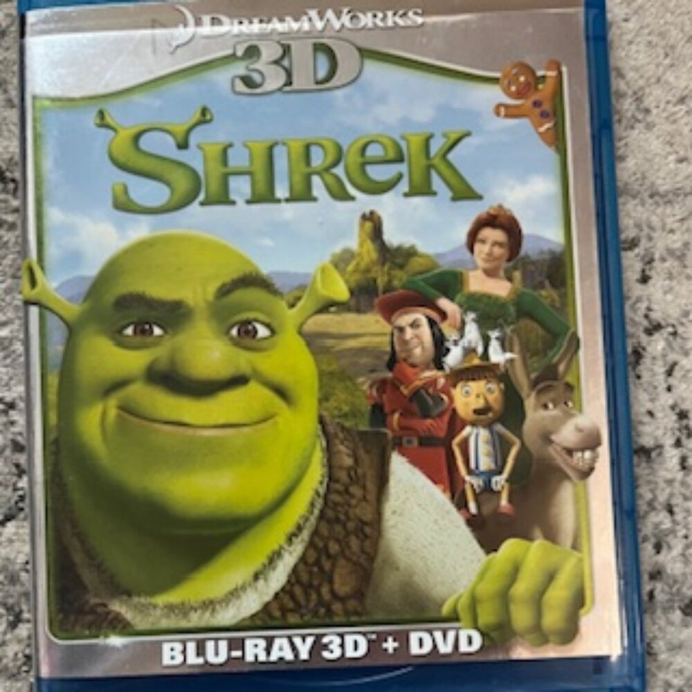 🧡3/15 Shrek Blu-Ray 3D + DVD